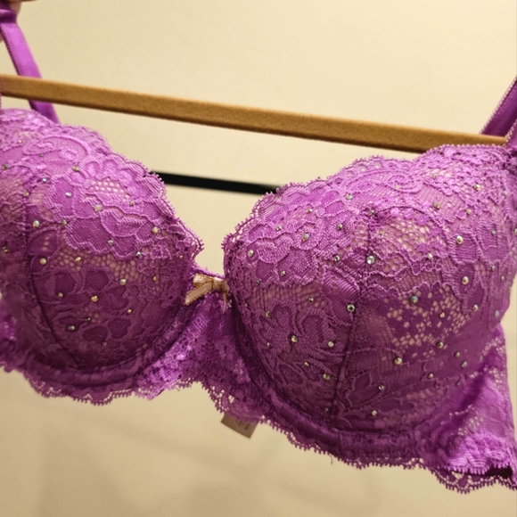 2012 Victorias Secret Dream Angels Rhinestone BRA 💜 - Picture 9 of 11